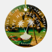 ビミニバハマビンテージトラベルサミナートパームツリーズ セラミックオーナメント (裏面)