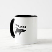 ビミニ諸島スクーバダイビングとサメ – バハマ マグカップ (正面左)