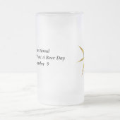 ビヤ国際的ー買の日のマグカップの司祭 フロストグラスビールジョッキ (中央)