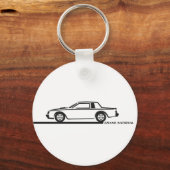 ビュイックグランドナショナルブラックカー キーホルダー (正面)