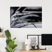 ビュイック1934女神フードオーナメント ポスター (ホームオフィス)