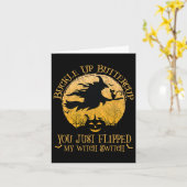 ビュッチャーカップ あなたは私の魔女のスイッチをひっくり返した カード (黄色い花)