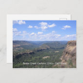 ビュッテクリークキャニオンinビュッテカウンティカリフォルニア ポストカード (正面/裏面)