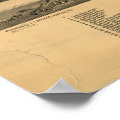 ビュッテモンタナ1884アンティークパノラママップ ポスター (角)