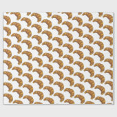 ビュッテリークロワッサンクレッフランスのクストブレックファーストペストリー ラッピングペーパー (フラット)