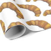 ビュッテリークロワッサンクレッフランスのクストブレックファーストペストリー ラッピングペーパー (ロールコーナー)