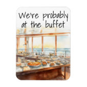 ビュッフェおもしろいーでおそらくクルーズドアマーカー マグネット (縦)