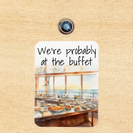 ビュッフェおもしろいーでおそらくクルーズドアマーカー マグネット