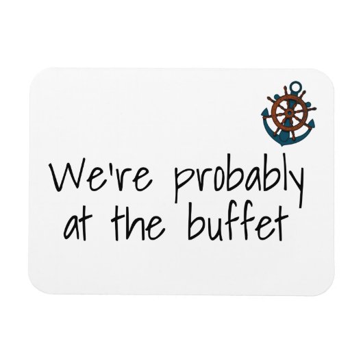 ビュッフェおもしろいーのMaでクルーズドアマーカー マグネット (横)