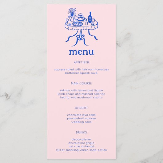 ビュッフェお洒落テーブルドードルスケッチモダンカスタム メニュー (正面)