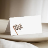 ビュッフェでレース旗を埋める プレイスカード