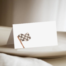 ビュッフェでレース旗を埋める プレイスカード