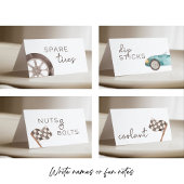 ビュッフェでレース旗を埋める プレイスカード