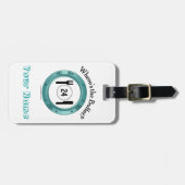 ビュッフェの荷物のラベルがあるところ ラゲッジタグ (正面横)