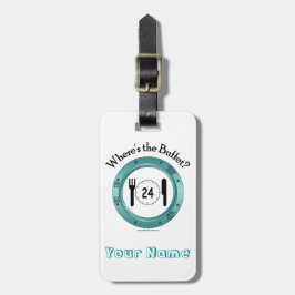 ビュッフェの荷物のラベルがあるところ ラゲッジタグ