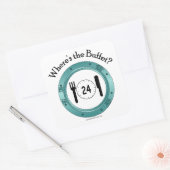 ビュッフェはどこだ？ スクエアシール (封筒)