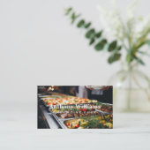 ビュッフェプラッタ | 食品 | ケータリング 名刺 (スタンド正面)