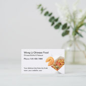 ビュッフェ中国のーとテイクアウトのレストラン 名刺 (スタンド正面)