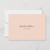 ビュッフェ用ANY COLOR wedding RSVP返信カード 出欠カード (裏面)