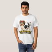 ビュワーテリア犬好きTシャツ | かわいいビュワー犬 Tシャツ (正面フル)