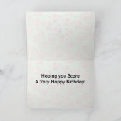 ビュヴィントン – サッカー誕生日カード カード (内部)