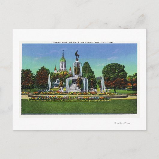 ビューと州キャピトルビル距離 ポストカード (正面)