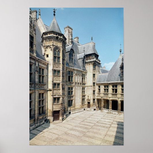 ビューのインテリア中庭， 1443-51 ポスター (正面)