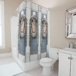 ビューアーツウォルラス彫刻カスタム彫刻モノグラム シャワーカーテン