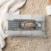 ビューアーツウォルラス彫刻カスタム彫刻モノグラム ランバークッション (ブランケット)