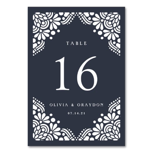 ビューアーツパーソナライズされたテーブル番号カード テーブルナンバー (裏面)