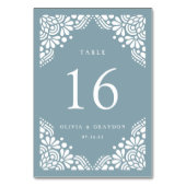 ビューアーツパーソナライズされたテーブル番号カード テーブルナンバー (正面)