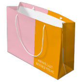 ビューウィズハーフオレンジハーフピンク抱き枕 ラージペーパーバッグ (裏面アングル)