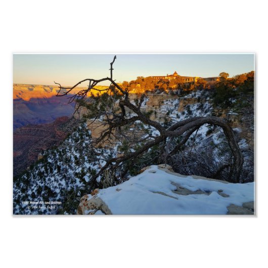 ビューオブエルトヴァールホテルオーバービューグランドキャニオン フォトプリント            (正面)