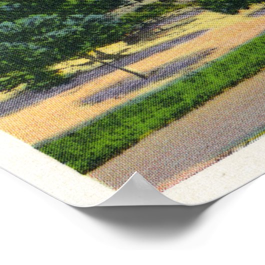 ビューオブコーズヒルアンドプリマスRockポルティコ ポスター (角)