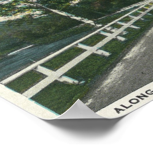 ビューオブシャンプレーンライトハウス ポスター (角)