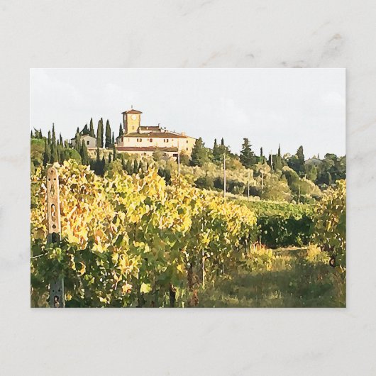 ビューオブタスカニーチェンティヴィンヤードヴィラ ポストカード (正面)