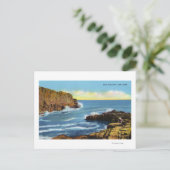 ビューオブバルヘッドクリフアットヨークビーチ ポストカード (スタンド正面)