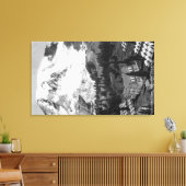 ビューオブパラダイスキャンプアンドマウントレイニア キャンバスプリント (インサイチュ (リビング))