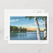 ビューオブフィッシュクリーク州キャンピンググラウンド ポストカード (正面/裏面)