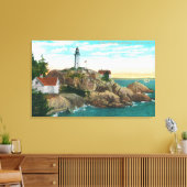 ビューオブポイントアトキンソンライトハウス キャンバスプリント (インサイチュ (リビング))