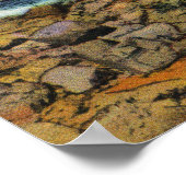 ビューオブヨーク魚釣りボートビーチ ポスター (角)