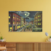 ビューオブリスボン通りアットナイト キャンバスプリント (インサイチュ (リビング))