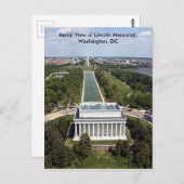 ビューオブリンカーンメモリアルワシントンDC悔やみや弔慰 ポストカード (正面/裏面)