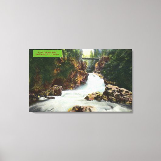 ビューオブリンキャニオン滝 キャンバスプリント (正面)