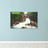 ビューオブリンキャニオン滝 キャンバスプリント (インサイチュ (ウッドフロア))