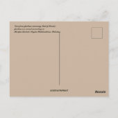 ビュージョリアン修道院パキスタン ポストカード (裏面)