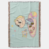 ビューズドボーイイラストレーション スローブランケット (正面縦)