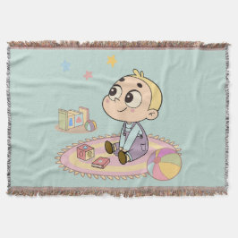 ビューズドボーイイラストレーション スローブランケット