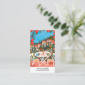 ビューズfromテラスバケーションレンタル不動産仲介業者QRアート 名刺 (スタンド正面)