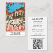 ビューズfromテラスバケーションレンタル不動産仲介業者QRアート 名刺 (正面/裏面)